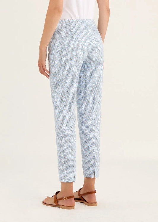 Rosso crop print trousers S6797P