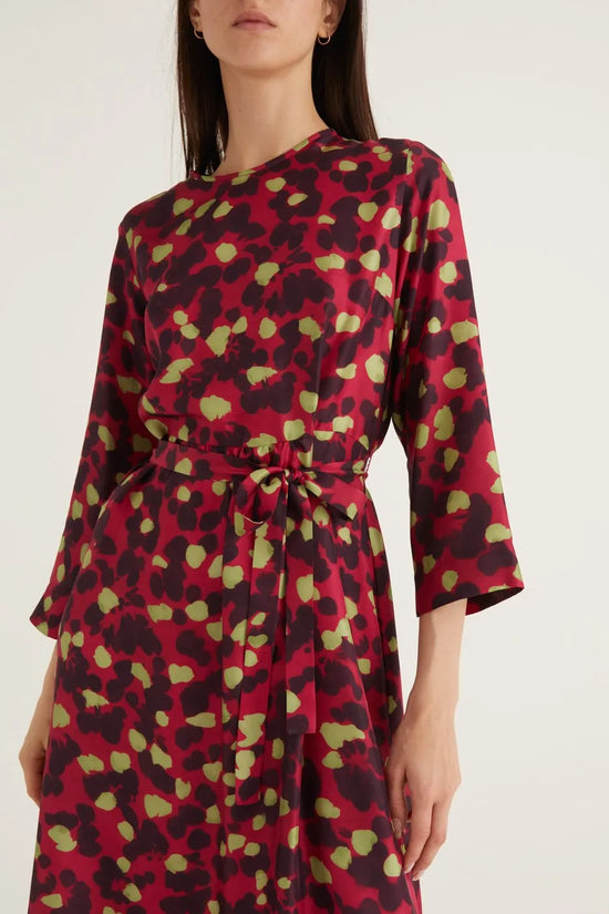 Rosso 35 silk printed dress S6849V