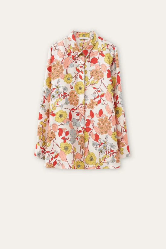 Rosso 35 silk floral print shirt S7082B