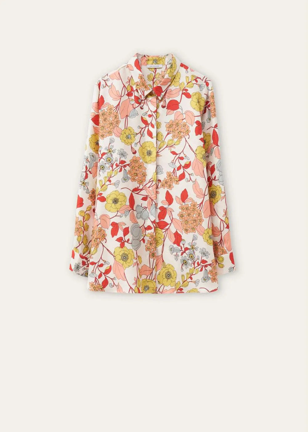 Rosso 35 silk floral print shirt S7082B