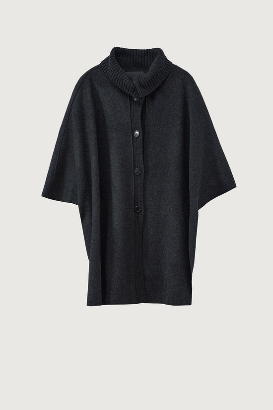 Rosso 35 boiled wool cape S7179a