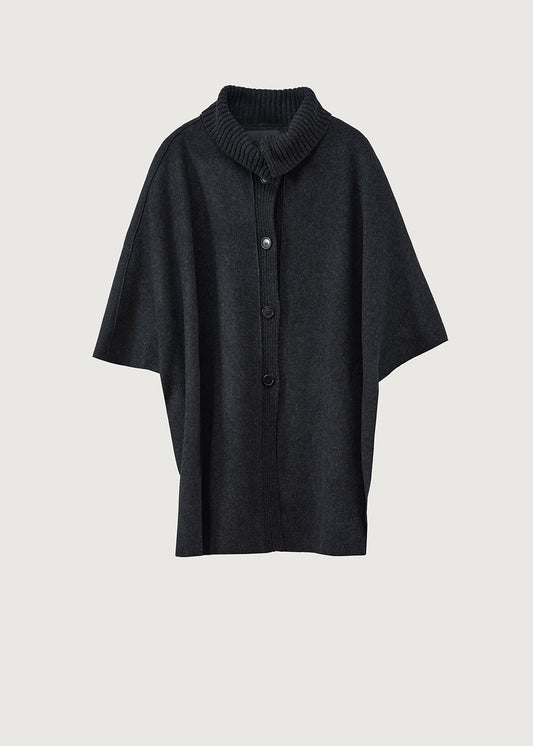 Rosso 35 boiled wool cape S7179a