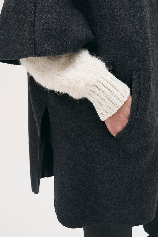 Rosso 35 boiled wool cape S7179a
