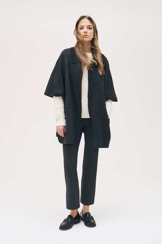 Rosso 35 boiled wool cape S7179a