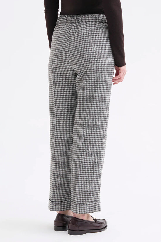 Rosso 35 Taupe Wool-Blend Trousers with a Turn-Up Hem