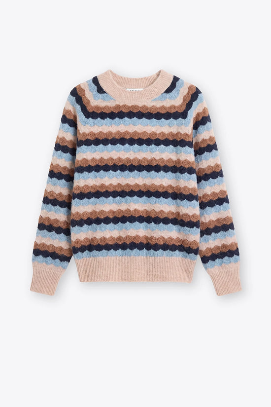 Rosso 35 Multi-Coloured Crew-Neck Alpaca Sweater