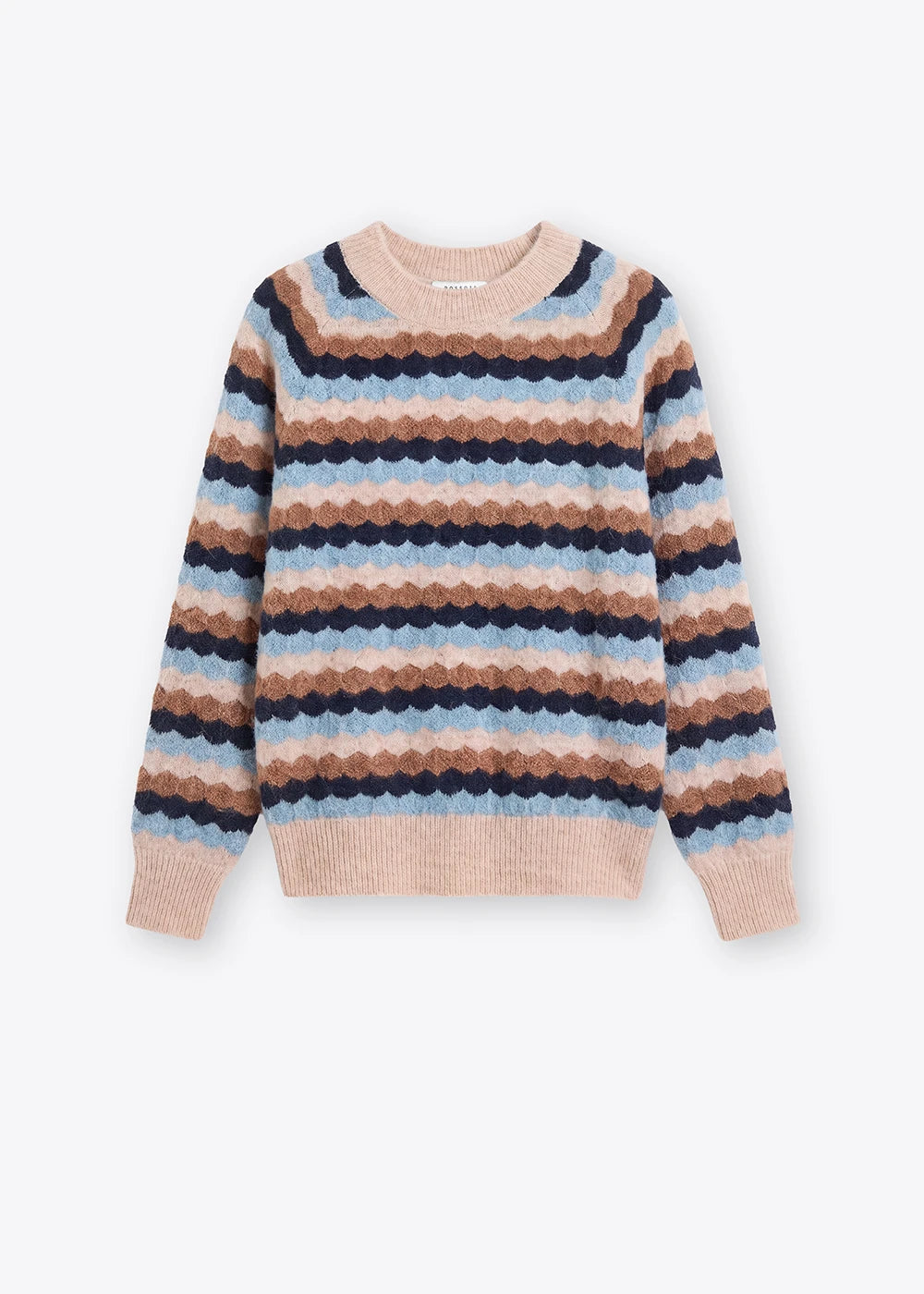Rosso 35 Multi-Coloured Crew-Neck Alpaca Sweater