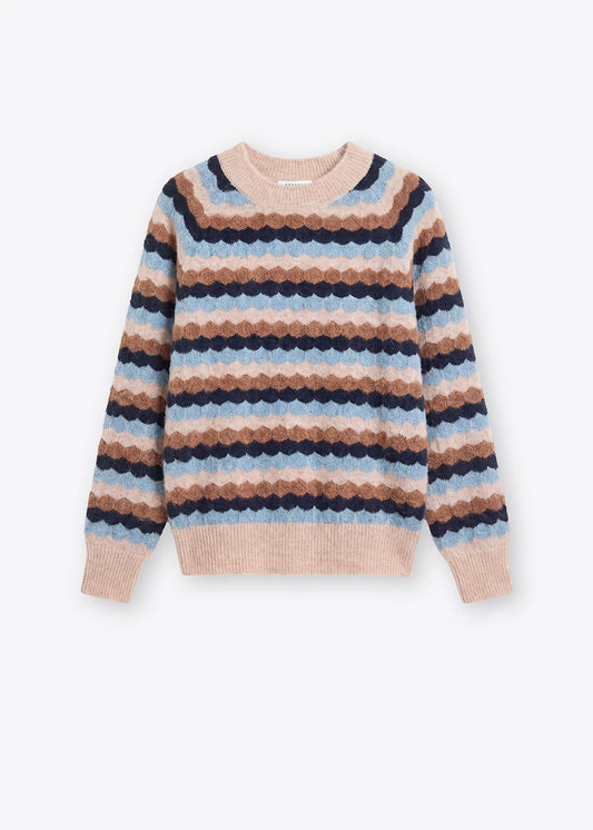 Rosso 35 Multi-Coloured Crew-Neck Alpaca Sweater