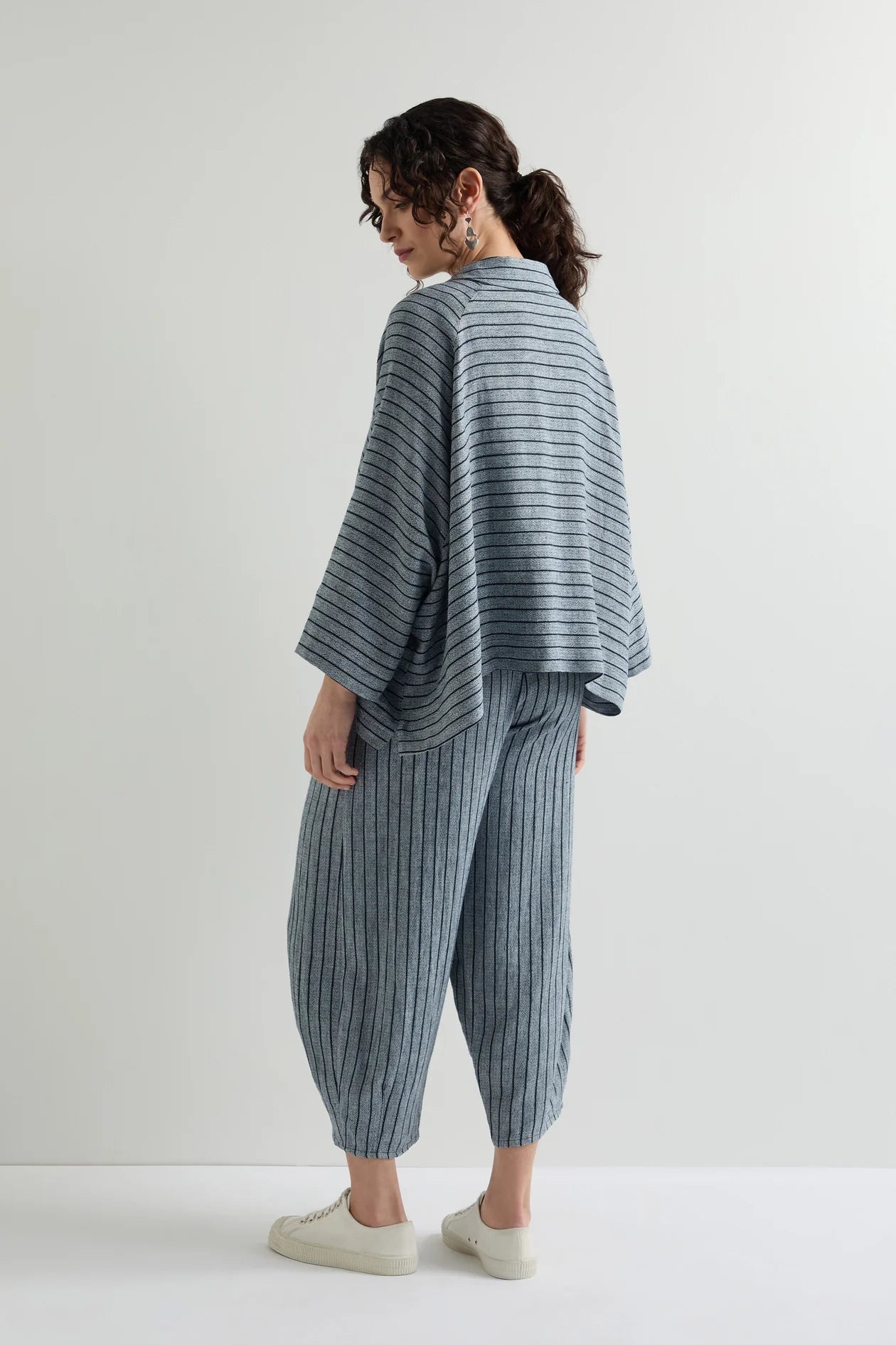 Sahara stripe boxy jacket