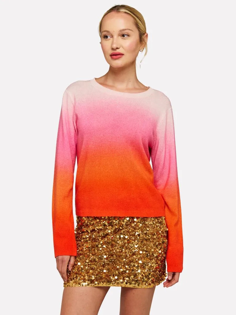 Brodie pink bali print sweater SS25B134