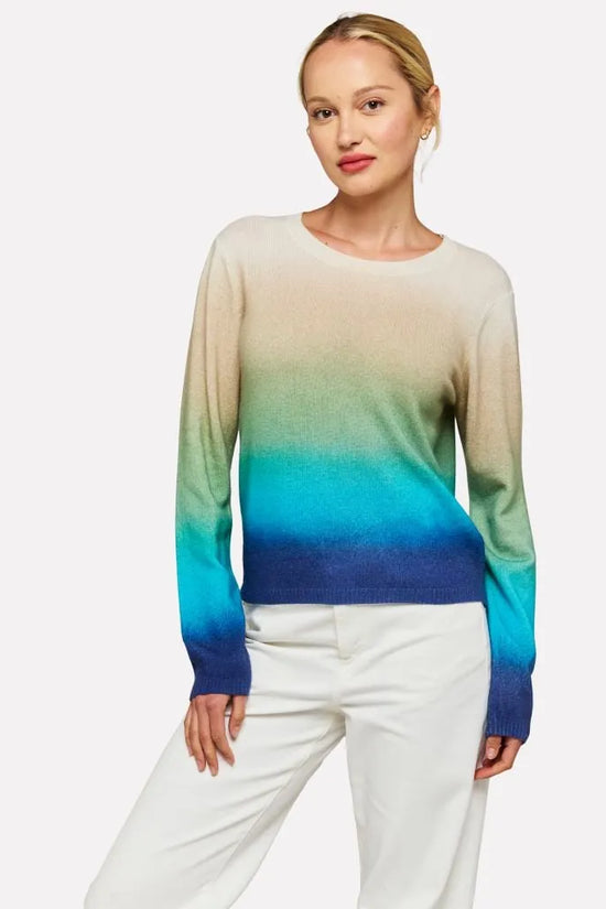Brodie blue bali print sweater SS25B134