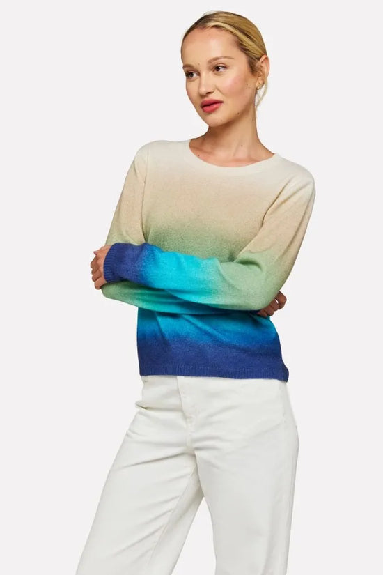 Brodie blue bali print sweater SS25B134