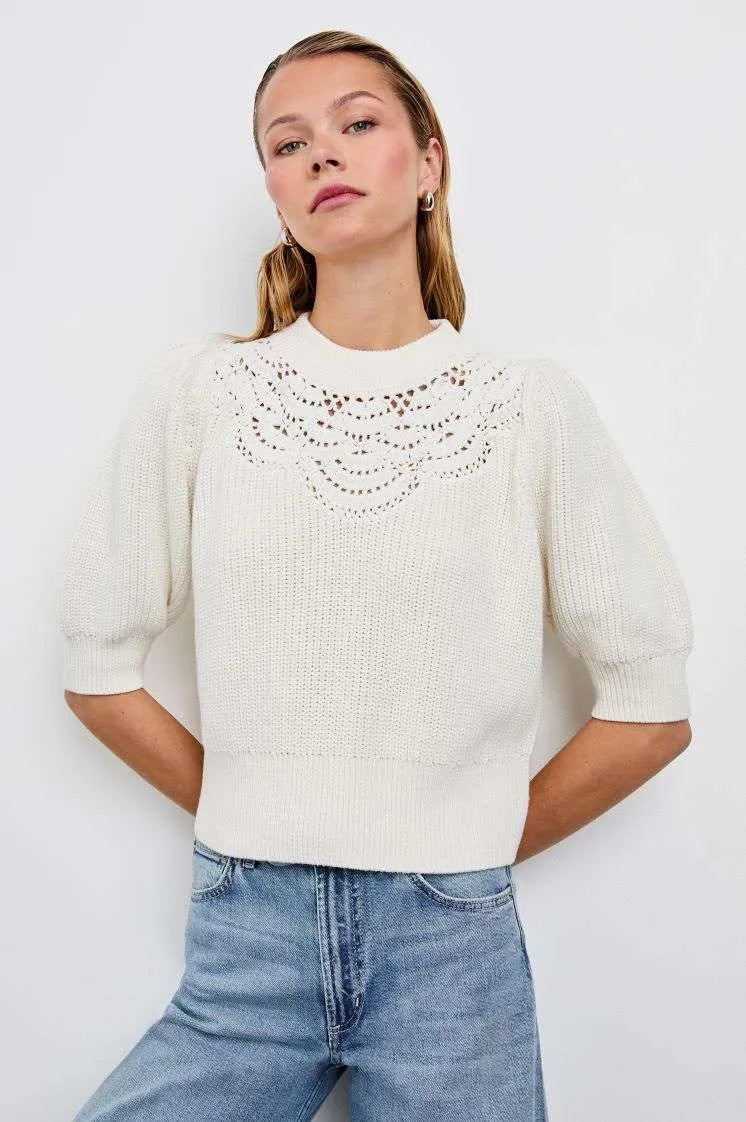 Rails loose knit neckline sweater Steph