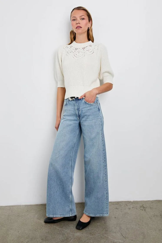Rails loose knit neckline sweater Steph
