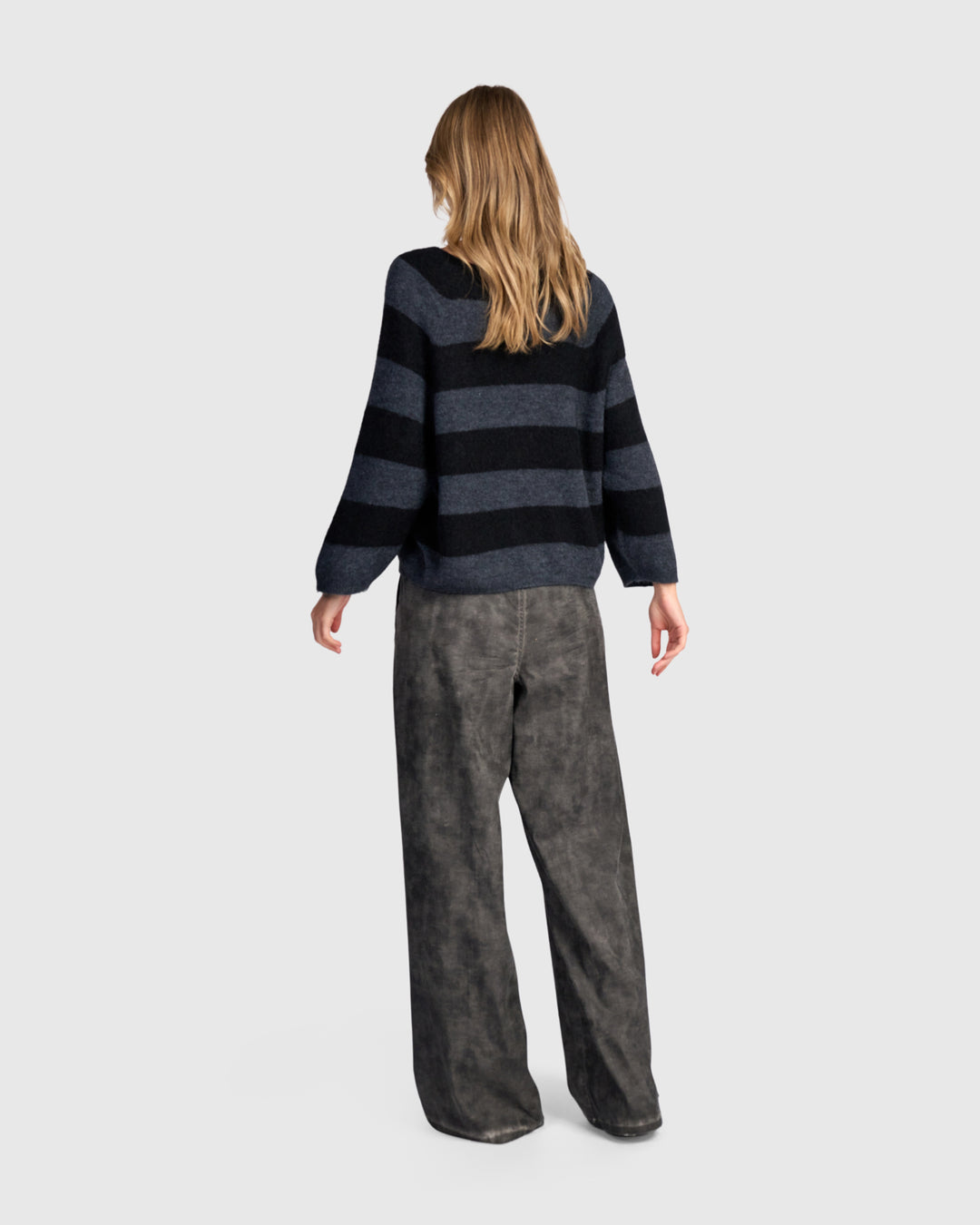 Alembika Spry Striped Black/Graphite Sweater