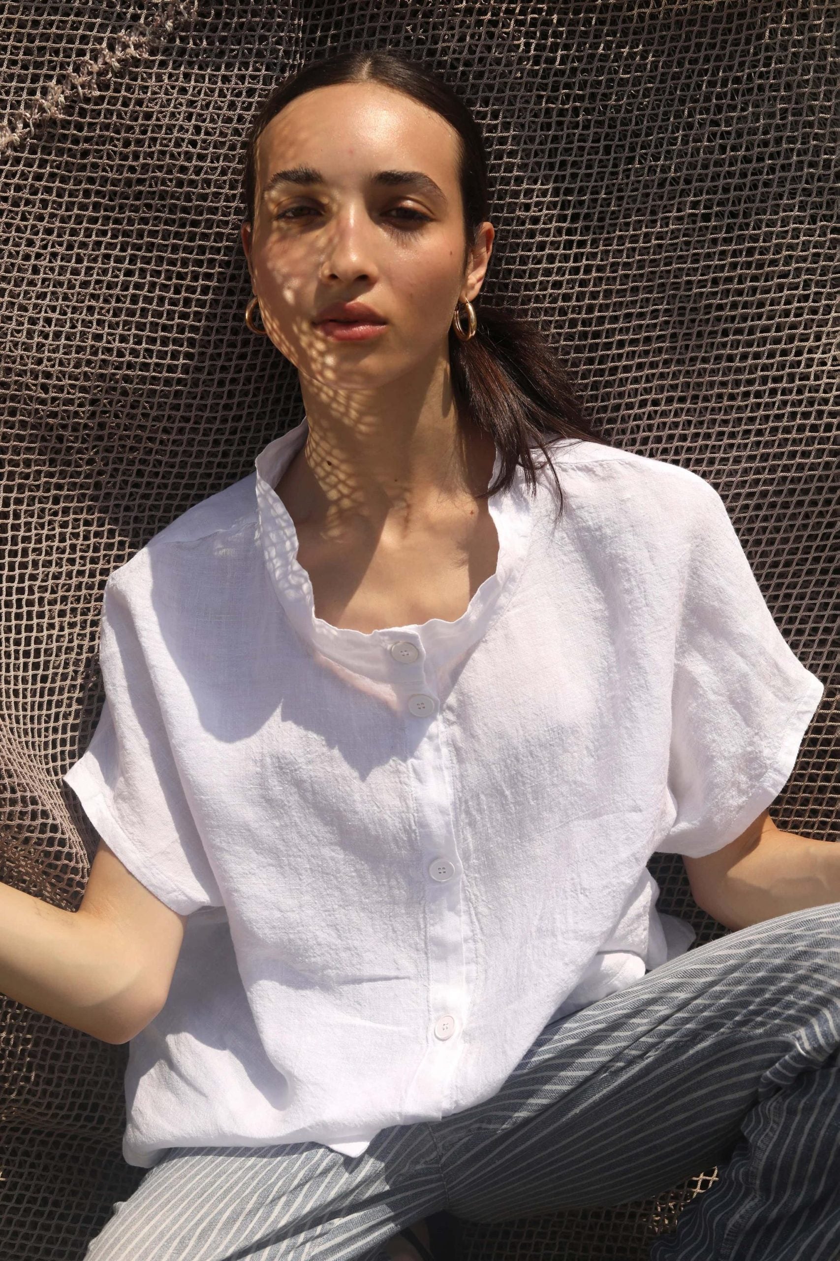 Elemente Clemente White Linen Shirt
