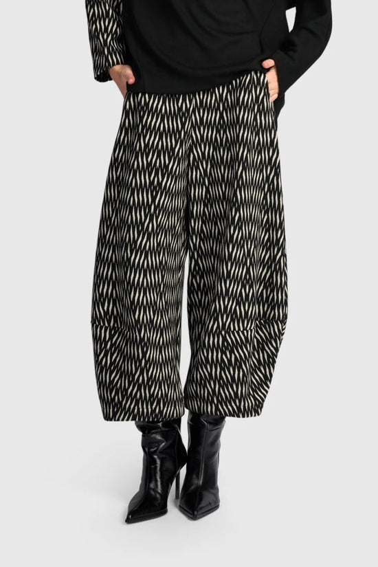 Alembika Black/White Zebra Vector Lantern Trousers