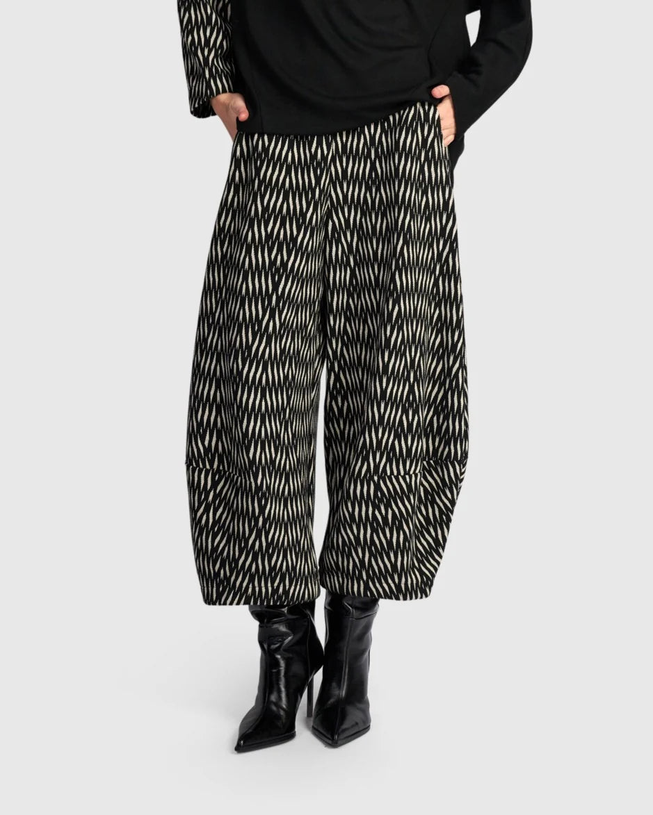 Alembika Black/White Zebra Vector Lantern Trousers