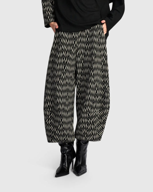 Alembika Black/White Zebra Vector Lantern Trousers