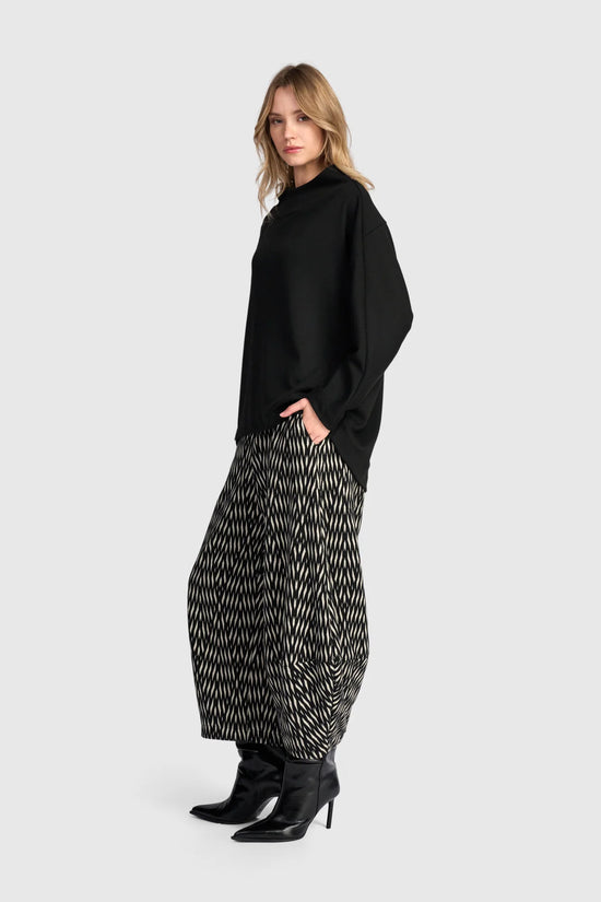Alembika Black/White Zebra Vector Lantern Trousers