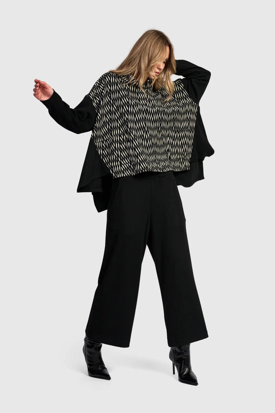 Alembika Black Smoothing Straight Trousers