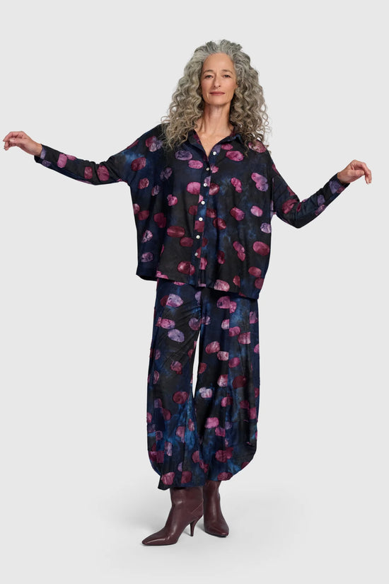 Alembika Merriweather Long Sleeve Shirt Midnight/Wine