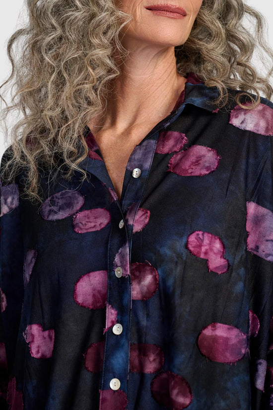 Alembika Merriweather Long Sleeve Shirt Midnight/Wine