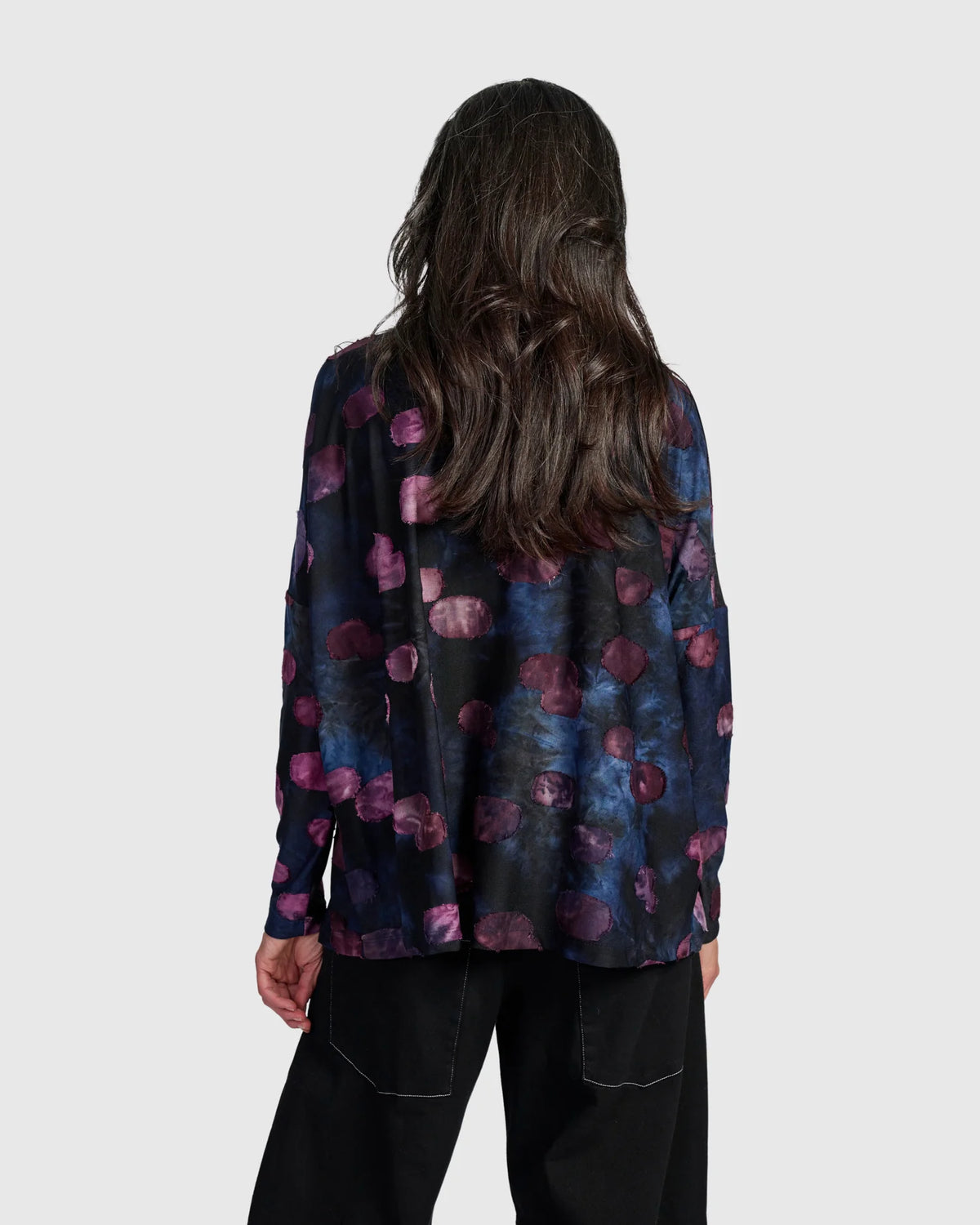Alembika Merriweather Long Sleeve Shirt Midnight/Wine