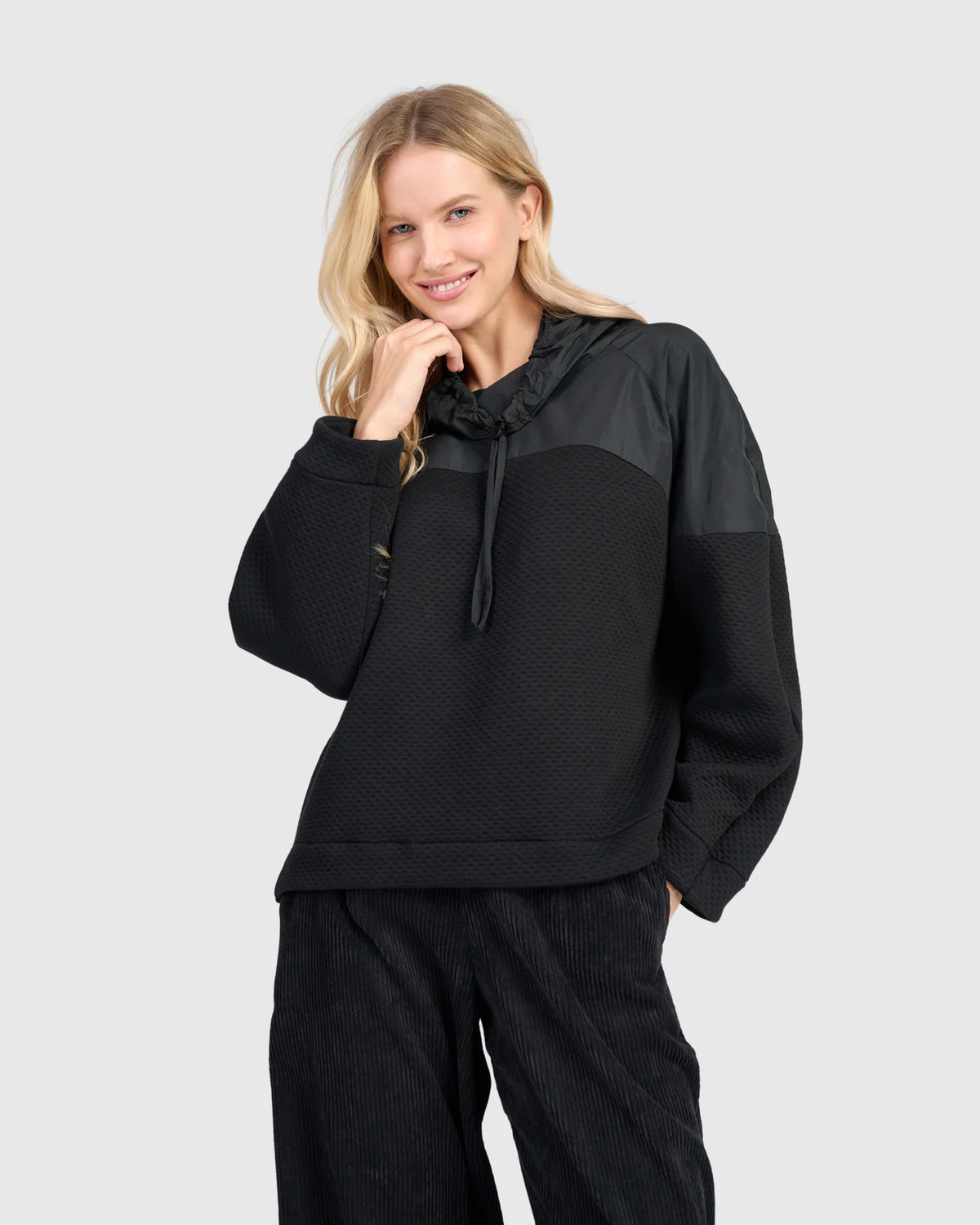 Alembika Black Urban Cody Drawstring Pullover