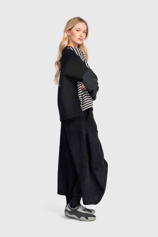 Alembika Urban Boxy Top Black/Cloud Stripe