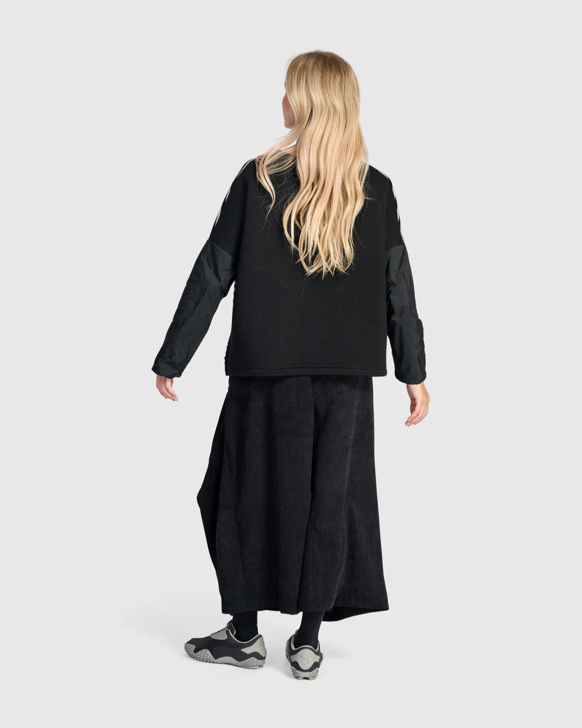 Alembika Urban Boxy Top Black/Cloud Stripe