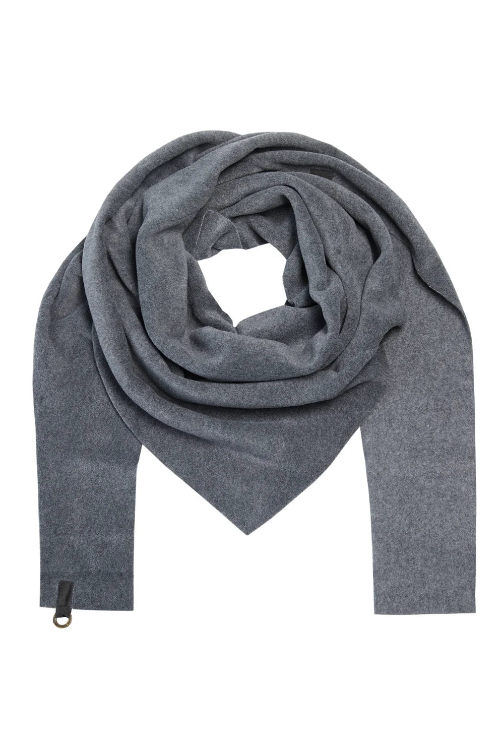 Henriette Steffensen Grey Soft Fleece Triangle Scarf