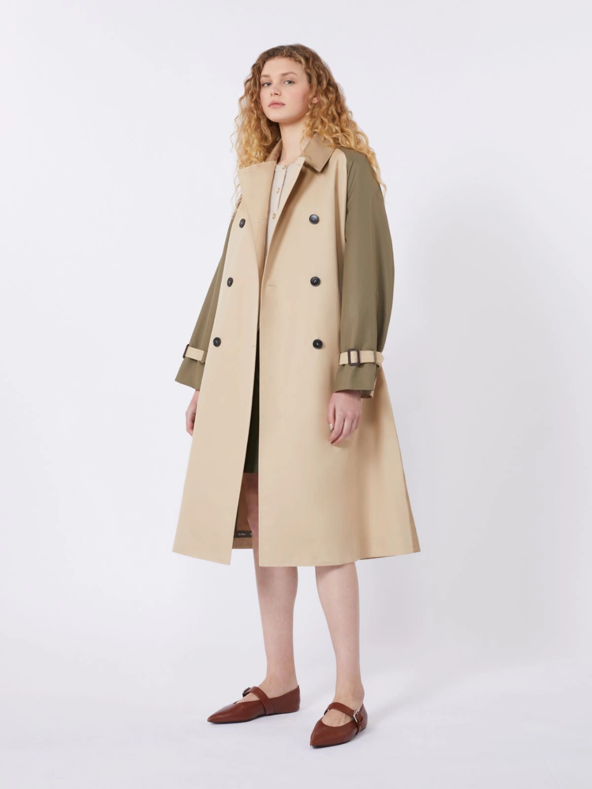 Max Mara Weekend Beige Reversible Water-Repellent Gabardine Trench Coat WKDCANASTA