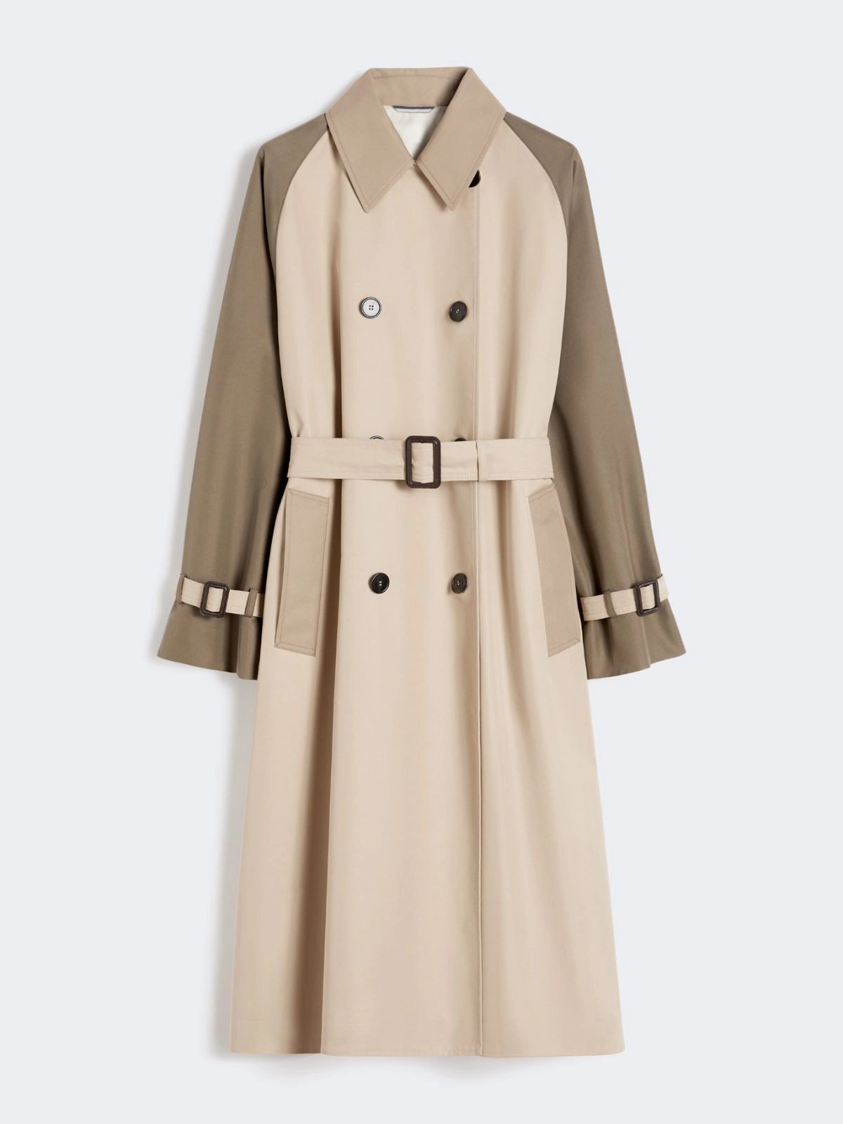 Max Mara Weekend Beige Reversible Water-Repellent Gabardine Trench Coat WKDCANASTA