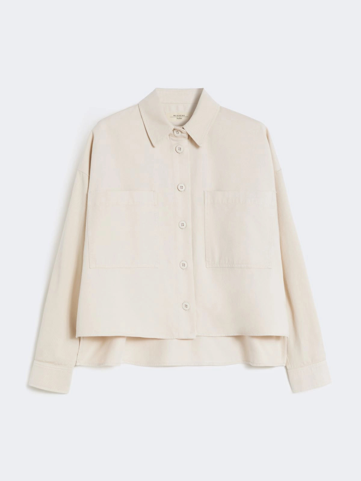 Max Mara Weekend Sand Cotton Drill Shirt Jacket WKDRADENTE