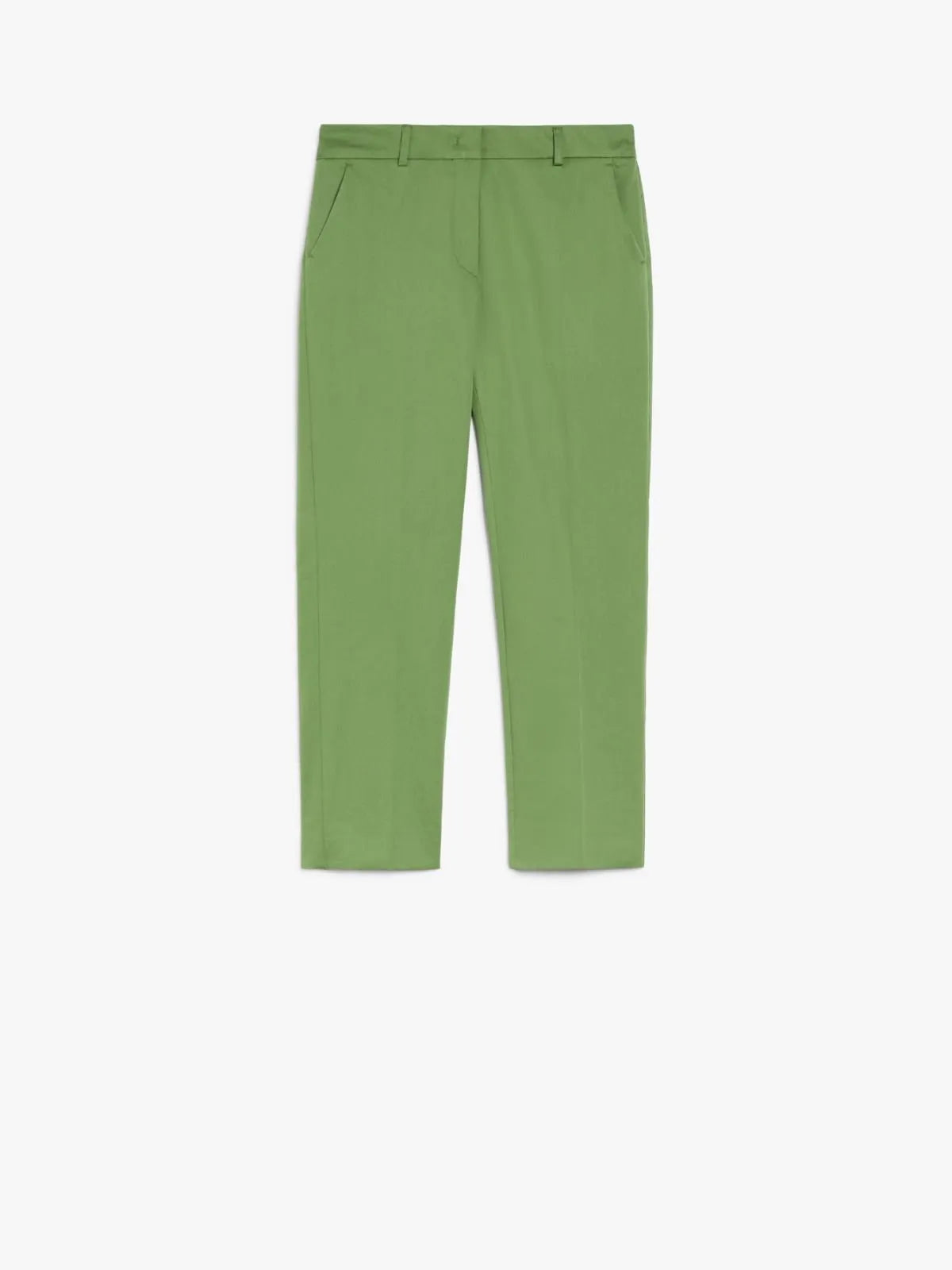 Max Mara Weekend green stretch gaberdine trousers Cecco