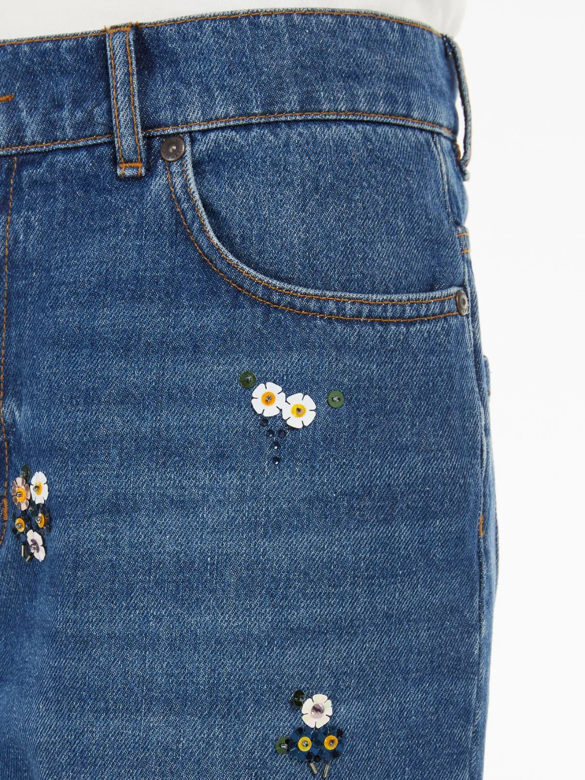 Max Mara Weekend sequined denim jeans Manetta