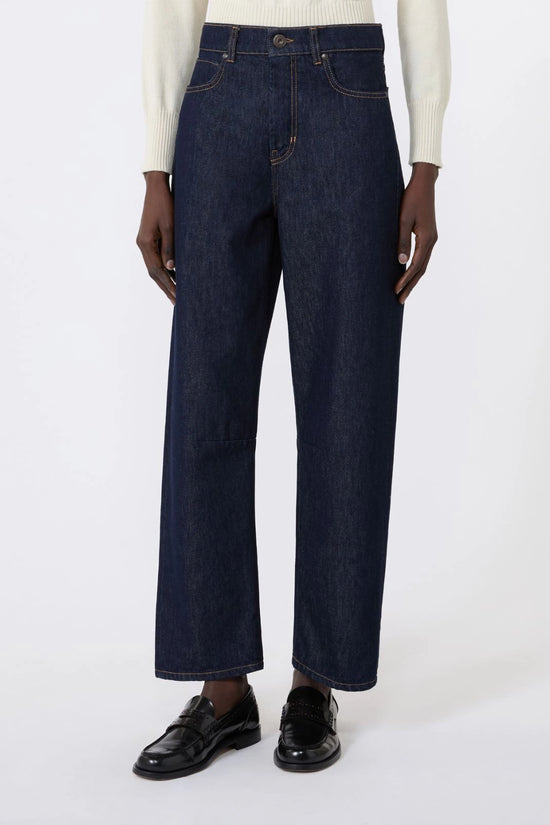 Max Mara Weekend Dark Denim Barrel Leg Denim Jeans WKDCADUCA