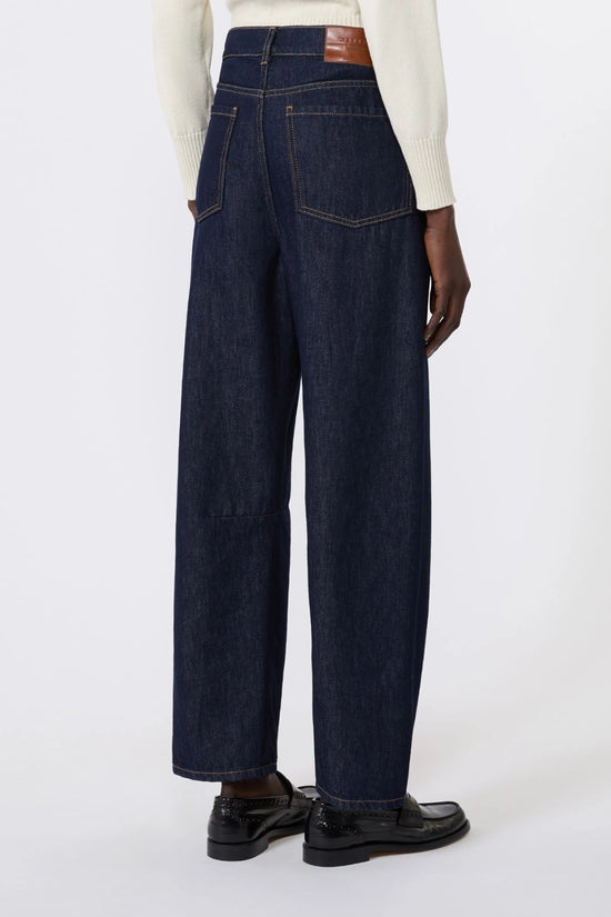 Max Mara Weekend Dark Denim Barrel Leg Denim Jeans WKDCADUCA
