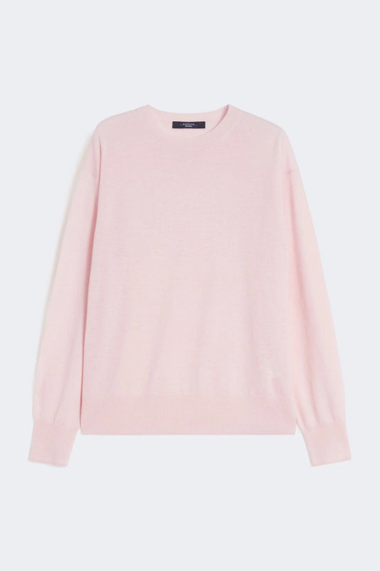 Max Mara Weekend Pink Wool and Cashmere Crew Neck Sweater WKDVENTO