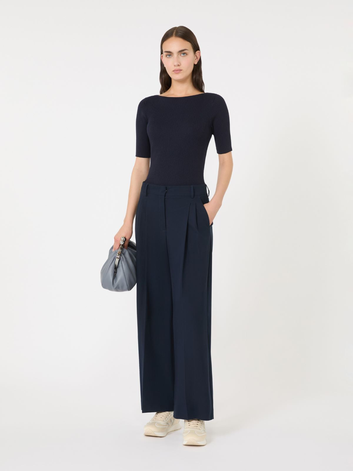 Max Mara Weekend slim fit stretch top Waser
