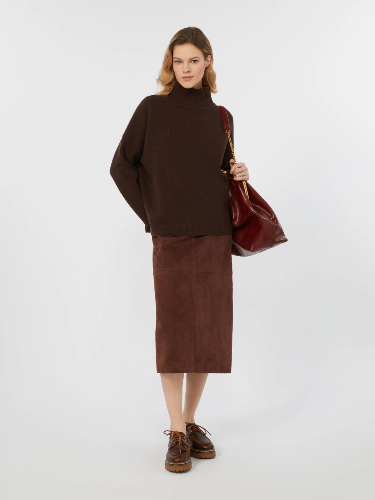 Max Mara Weekend turtleneck wool sweater Borgia