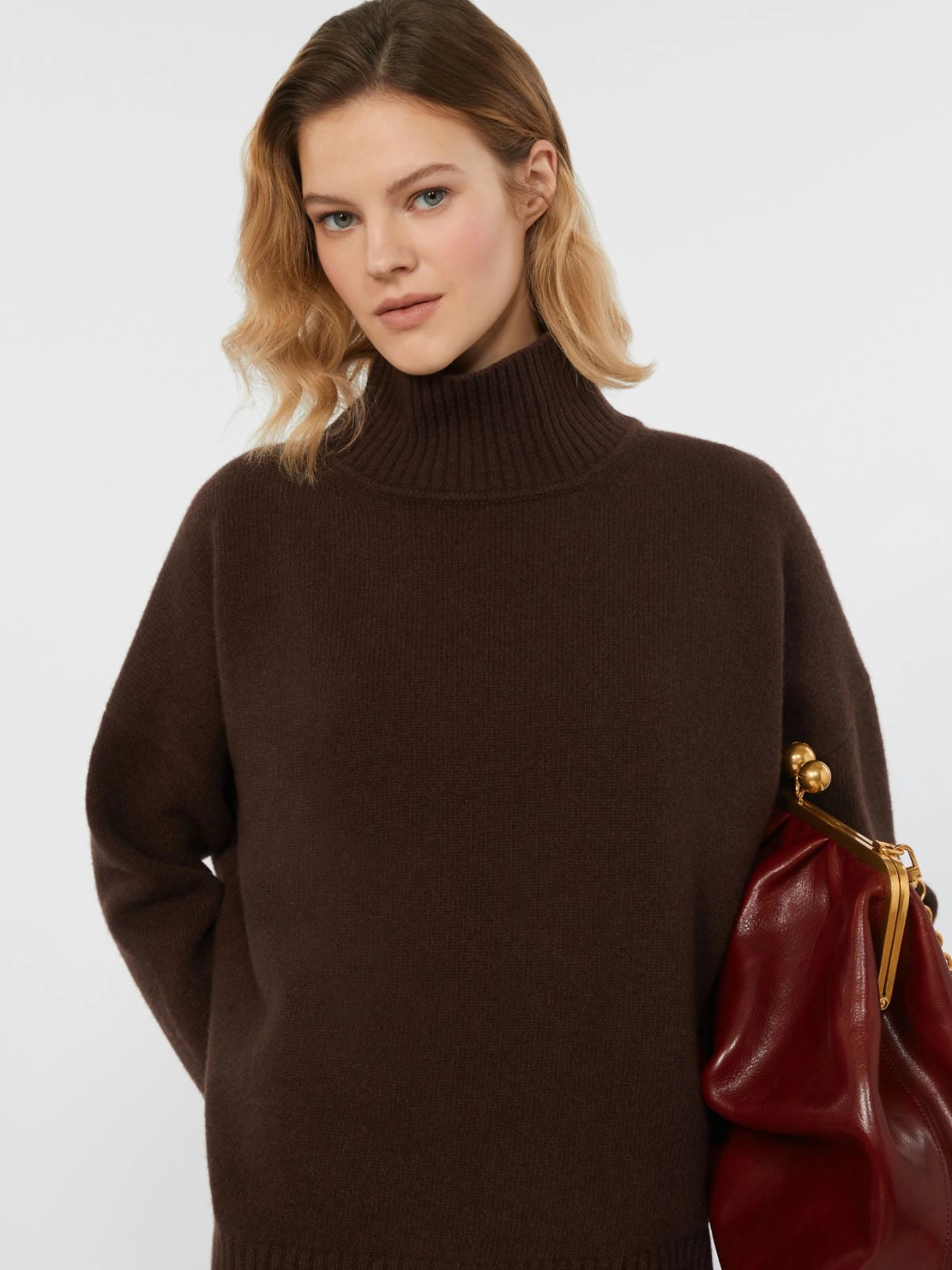 Max Mara Weekend turtleneck wool sweater Borgia