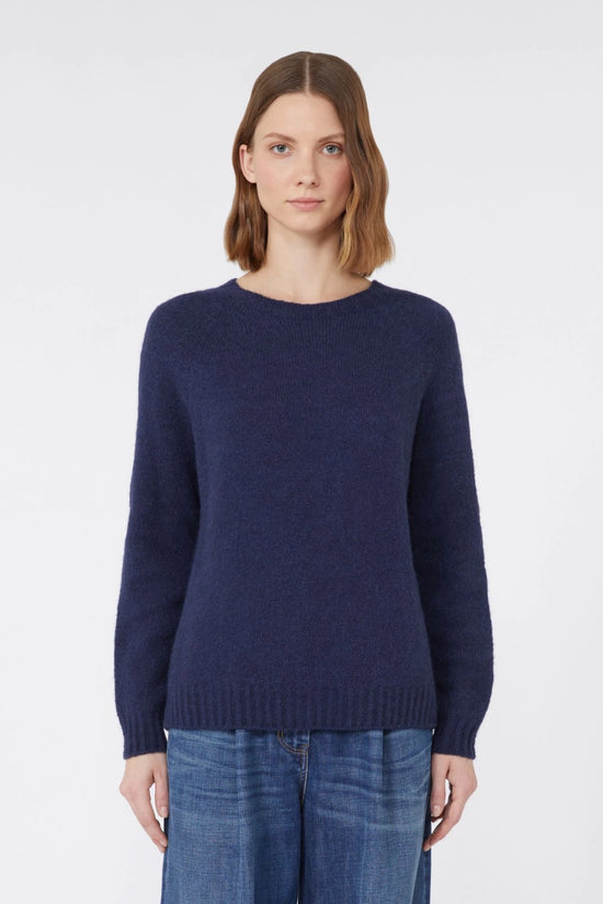 Max Mara crew neck relaxed fit sweater Ghiacci