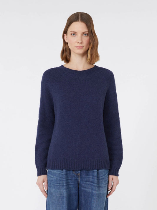 Max Mara crew neck relaxed fit sweater Ghiacci