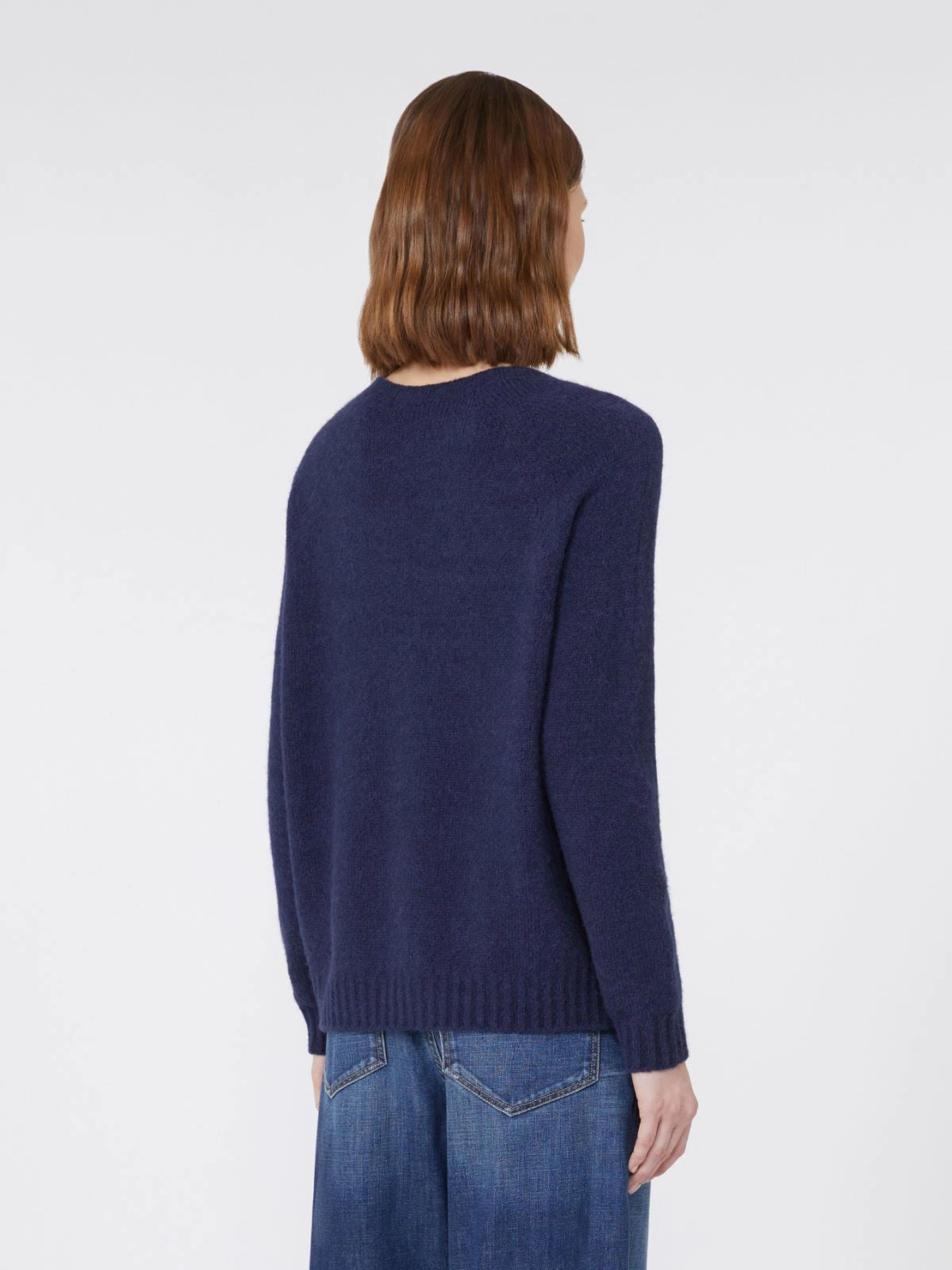 Max Mara crew neck relaxed fit sweater Ghiacci