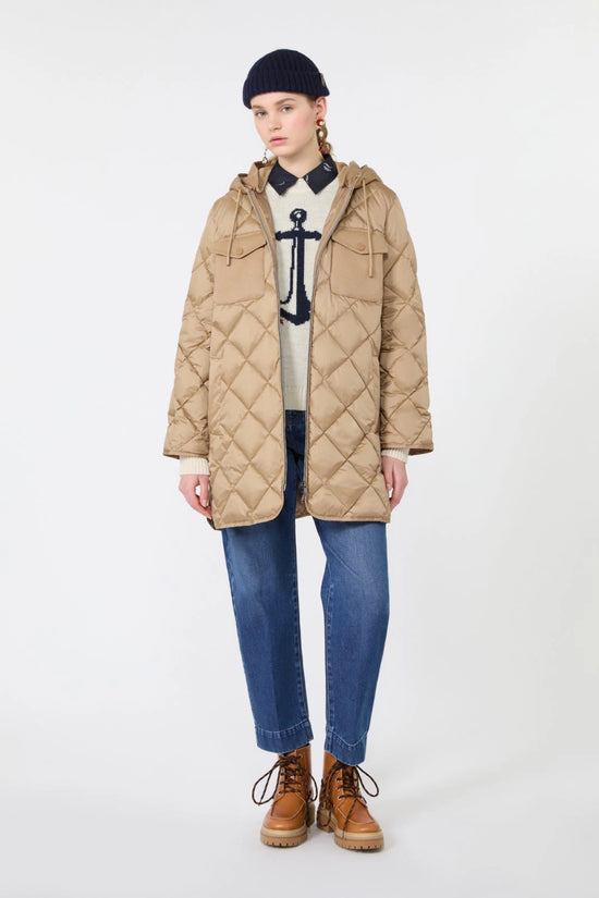 Max Mara Weekend Ice Anchor Motif Alpaca and Wool-Blend Sweater