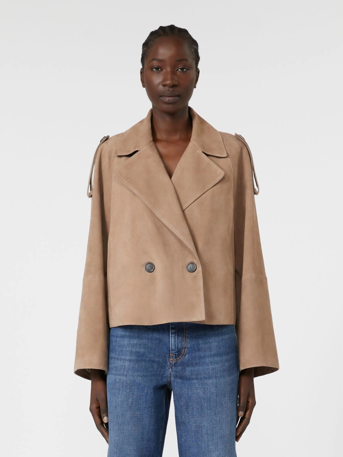 Max Mara Weekend short suede jacket Maga