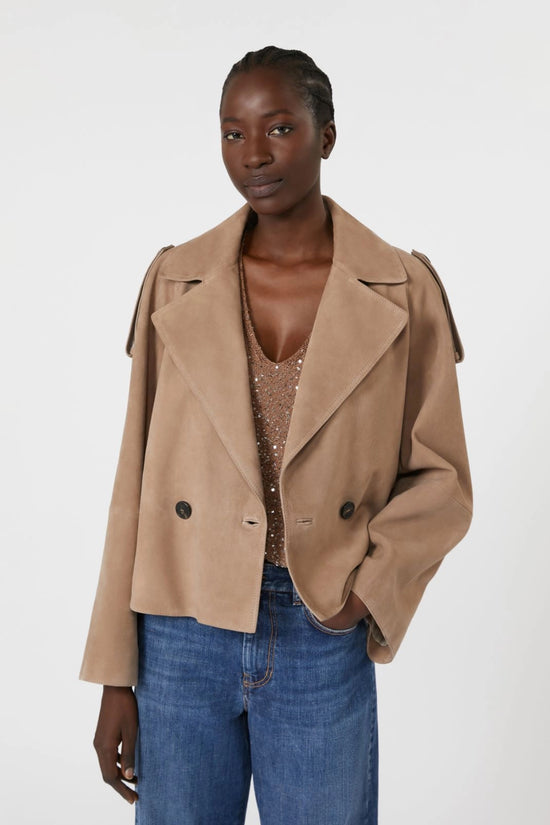 Max Mara Weekend short suede jacket Maga