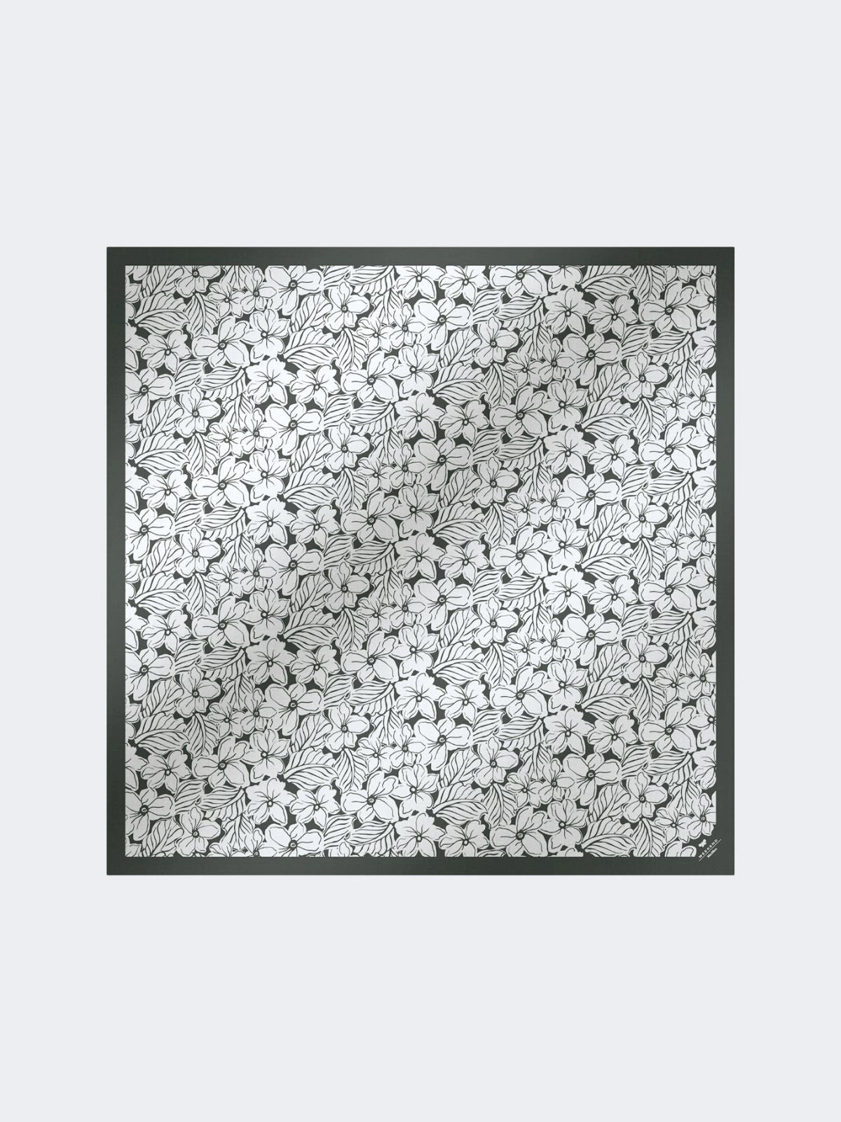 Max Mara Weekend White Floral Print Modal and Silk Maxi Square Scarf